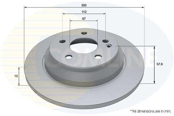 Disc frana COMLINE ADC2805