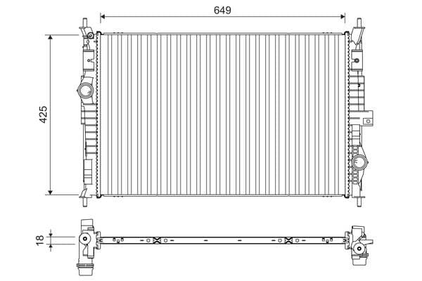 Radiator, racire motor VALEO 701109