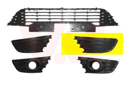 Grila ventilatie, bara protectie VAN WEZEL 0970591