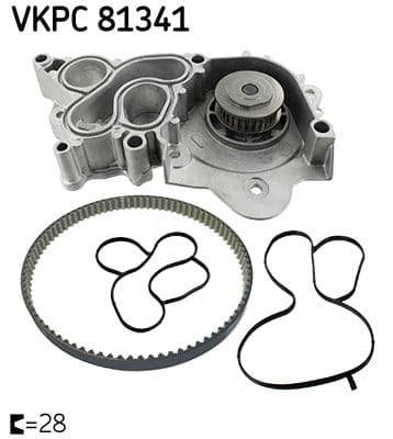 Pompă de apă, răcire motor SKF VKPC 81341