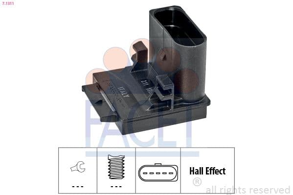 Comutator, actionare ambreiaj (Tempomat) FACET Made in Italy - OE Equivalent 7.1311