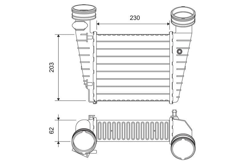 Intercooler, compresor VALEO 818720