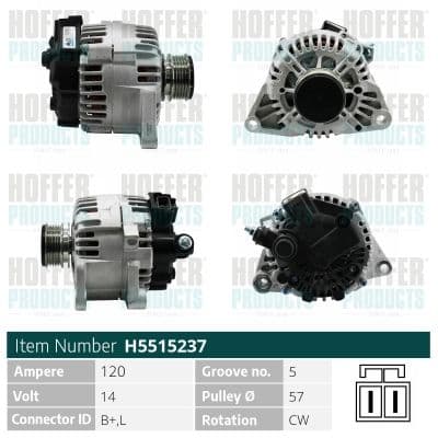 Generator / Alternator MEAT & DORIA H5515237