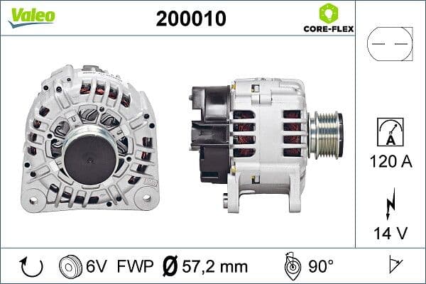 Generator / Alternator VALEO 200010