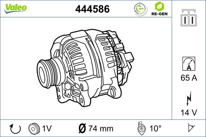 Generator / Alternator VALEO 444586