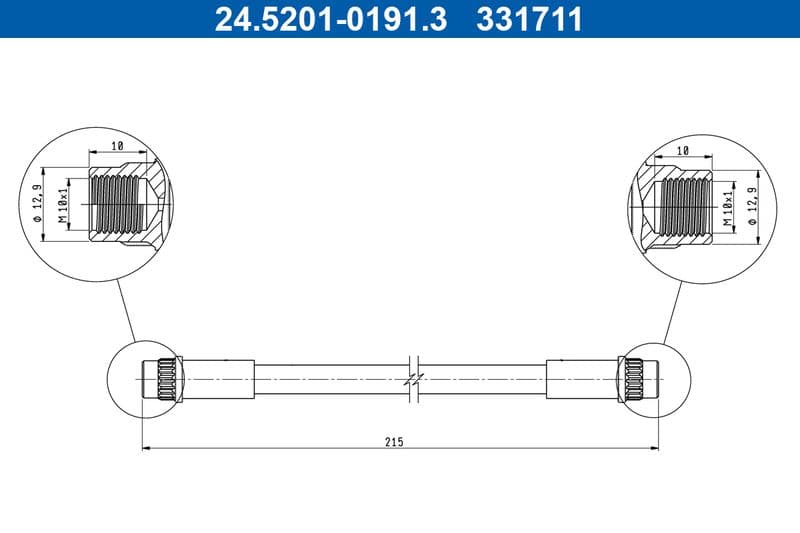 Furtun frana ATE 24.5201-0191.3