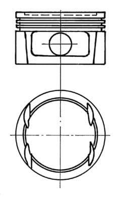 Piston KOLBENSCHMIDT 91023710