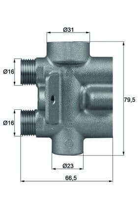 termostat,racire ulei MAHLE BEHR TO 9 75