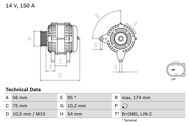 Generator / Alternator BOSCH 0 986 083 700