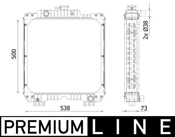 Radiator, racire motor MAHLE BEHR *** PREMIUM LINE *** CR 2292 000P