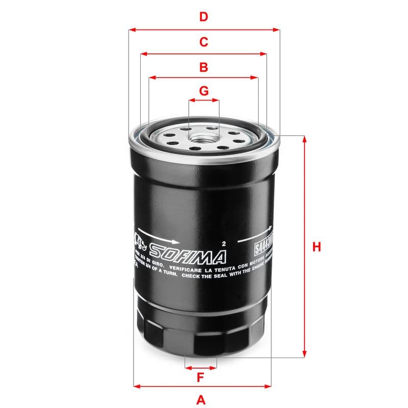 filtru combustibil SOFIMA S 4443 NR