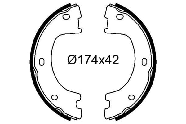 Set saboti frana VALEO 564258