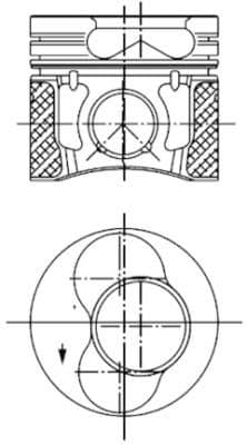 Piston KOLBENSCHMIDT 99851600