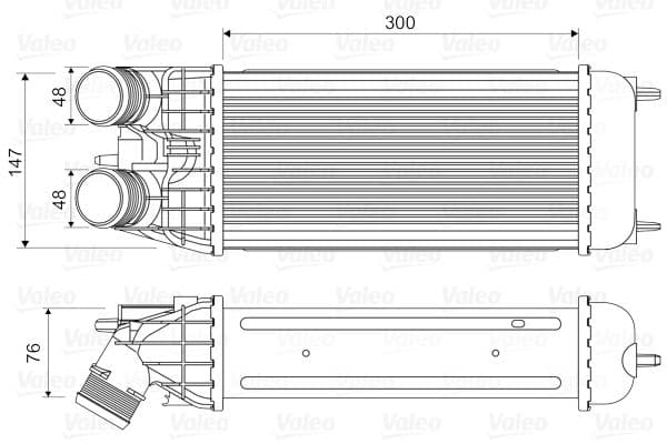 Intercooler, compresor VALEO 818547