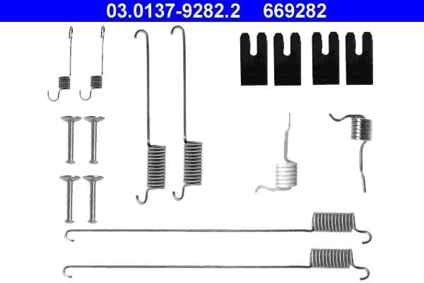 Set accesorii, sabot de frana ATE 03.0137-9282.2