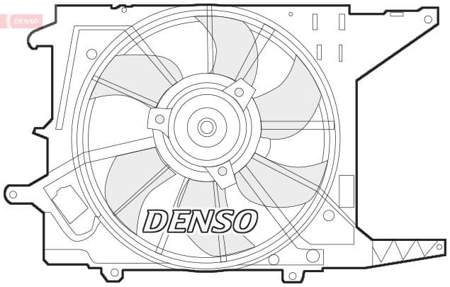 Ventilator, radiator DENSO DER37003