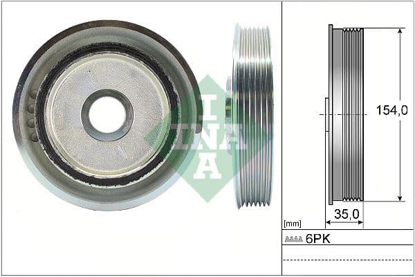 Fulie curea, arbore cotit Schaeffler INA 544 0112 10