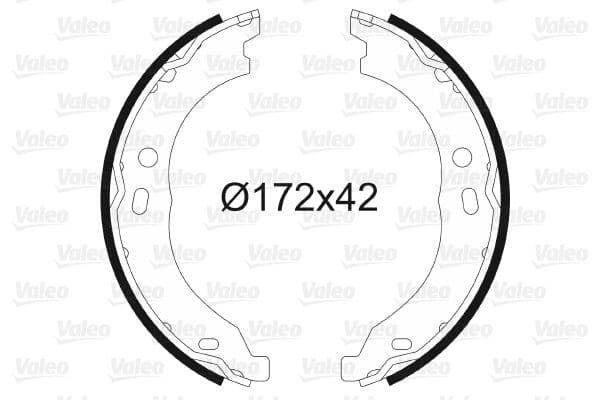 Set saboti frana, frana de mana VALEO 564171