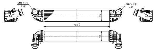 Intercooler, compresor MTR 13054765