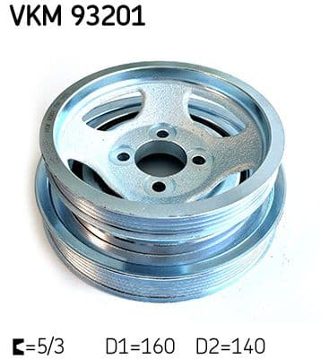 Fulie curea, arbore cotit SKF VKM 93201