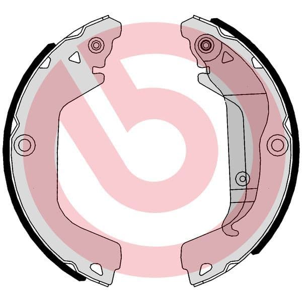 Set saboti frana BREMBO ESSENTIAL LINE S 10 521