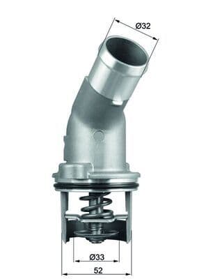 termostat,lichid racire MAHLE BEHR TI 205 92D