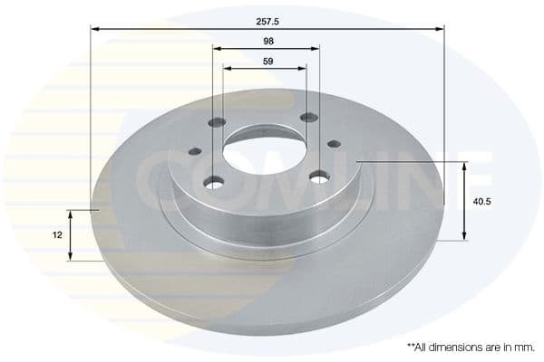 Disc frana COMLINE ADC1802