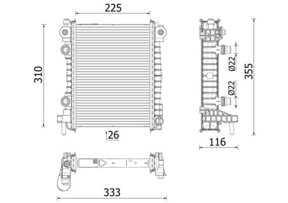 Radiator, racire motor MAHLE BEHR *** PREMIUM LINE *** CR 2707 000P