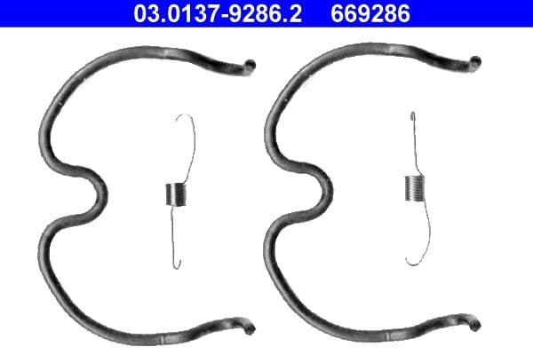 Set accesorii, sabot de frana ATE 03.0137-9286.2
