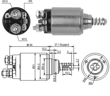 Solenoid, electromotor MAGNETI MARELLI 940113050189