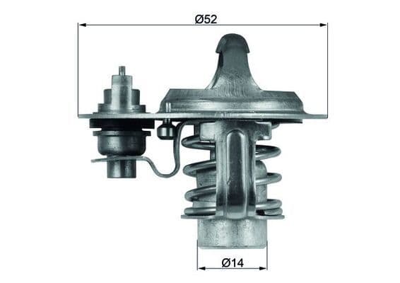 termostat,lichid racire MAHLE BEHR TX 76 88D