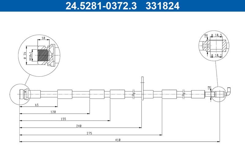 Furtun frana ATE 24.5281-0372.3
