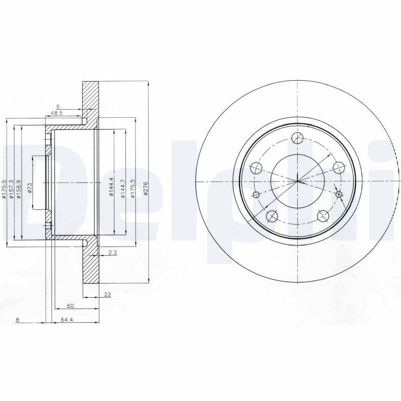 Disc frana DELPHI BG3752