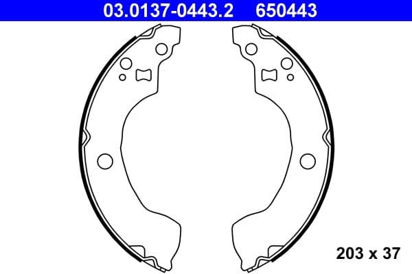 Set saboti frana ATE 03.0137-0443.2