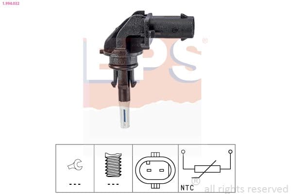 senzor,temperatura aer admisie EPS Made in Italy - OE Equivalent 1.994.032