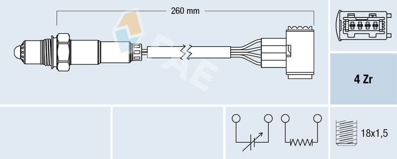Sonda Lambda FAE 77389