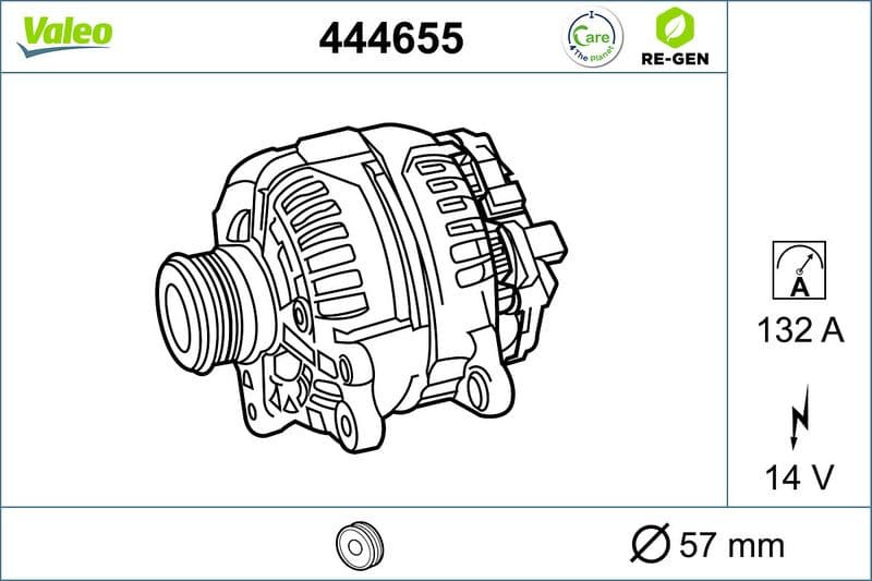 Generator / Alternator VALEO 444655