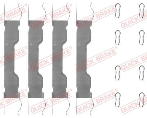 Set accesorii, placute frana QUICK BRAKE 109-0909