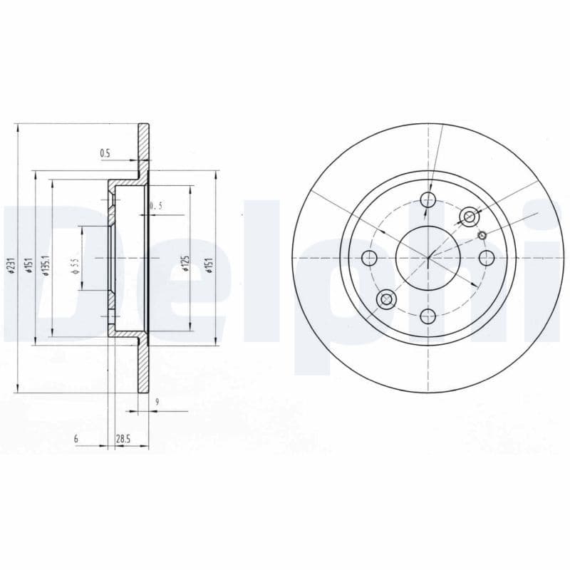 Disc frana DELPHI BG2803