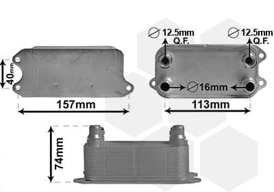 Radiator racire ulei, cutie de viteze automata VAN WEZEL 30013702