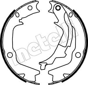 Set saboti frana, frana de mana METELLI 53-0186