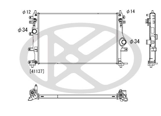 Radiator, racire motor KOYORAD PL013831