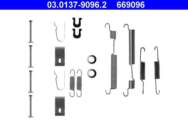Set accesorii, sabot de frana ATE 03.0137-9096.2