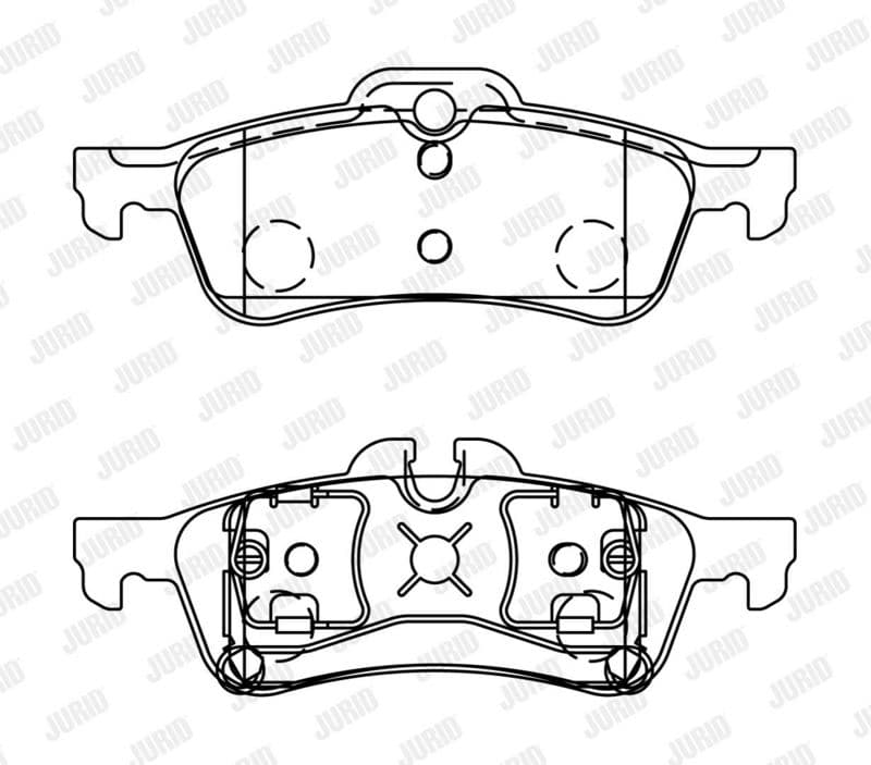 set placute frana,frana disc JURID 573056J