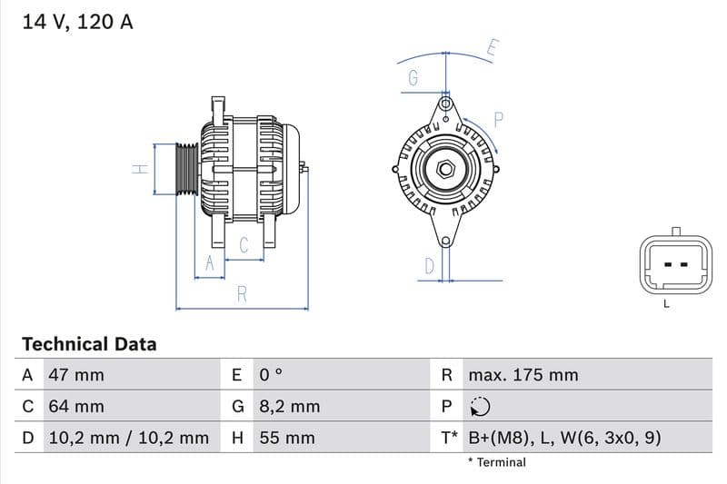 Generator / Alternator BOSCH 0 986 049 650