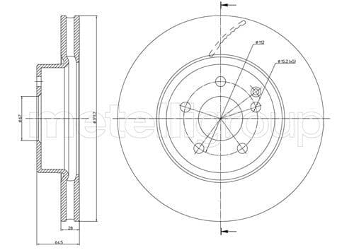 Disc frana METELLI 23-0602C