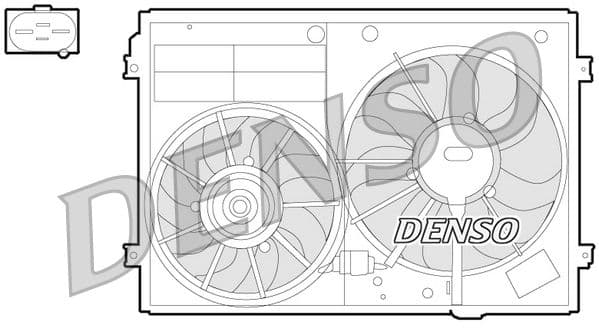 Ventilator, radiator DENSO DER32012