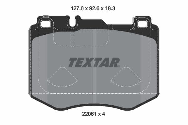 set placute frana,frana disc TEXTAR Q+ 2206103