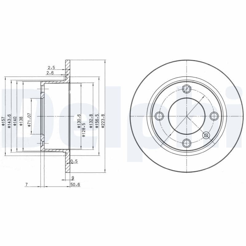 Disc frana DELPHI BG2691