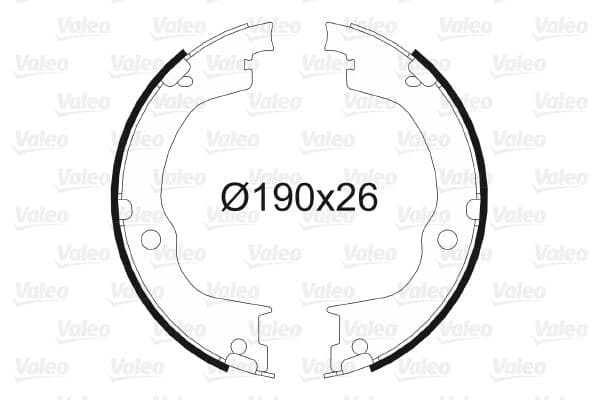Set saboti frana, frana de mana VALEO 564163